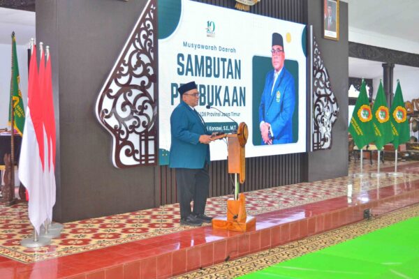 Sambutan ketua DPW LDII Jatim di MUSDA X DPD LDII Lumajang