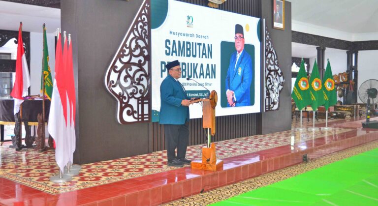 Sambutan ketua DPW LDII Jatim di MUSDA X DPD LDII Lumajang