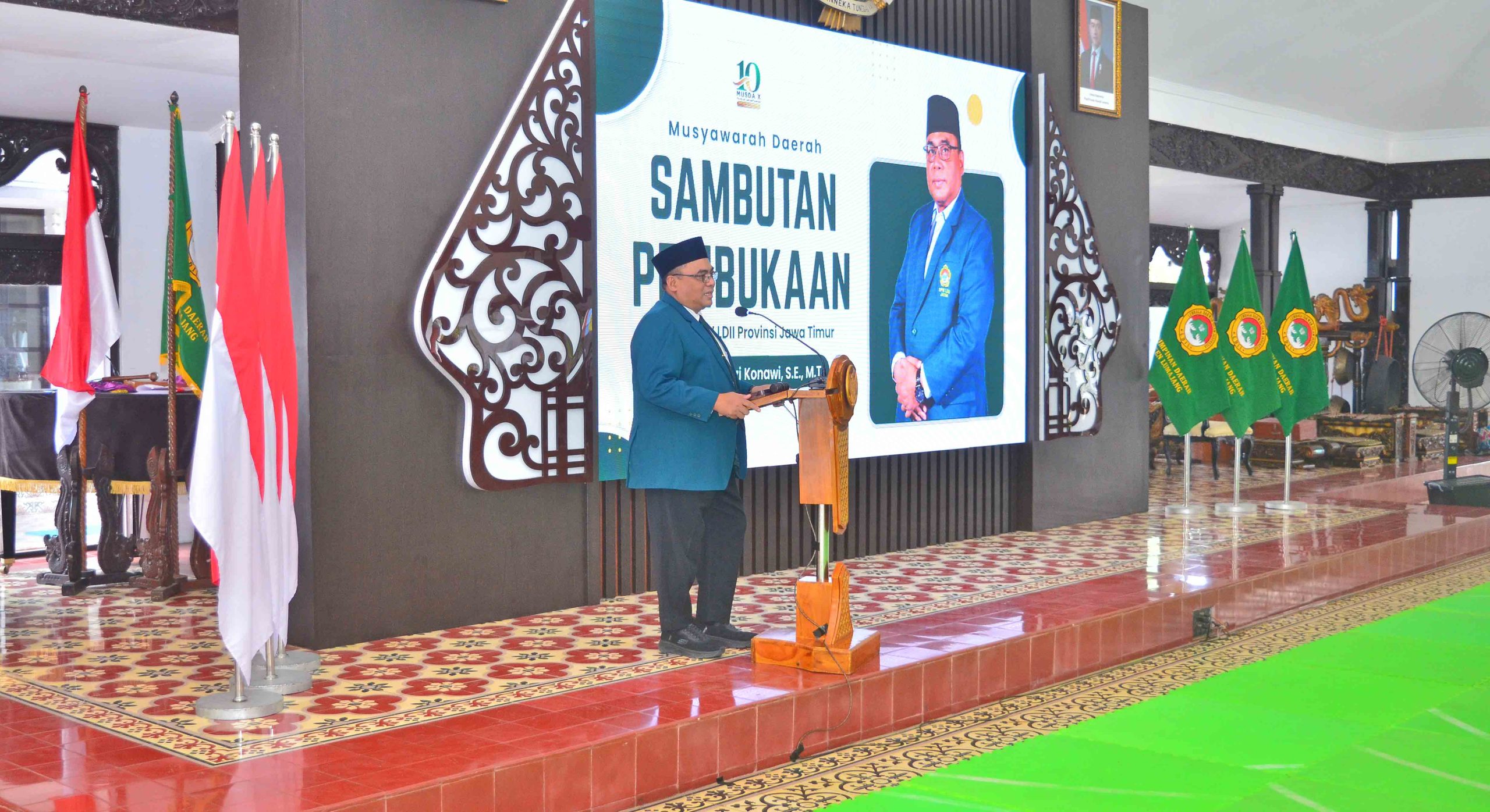 Sambutan ketua DPW LDII Jatim di MUSDA X DPD LDII Lumajang
